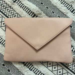 Pale Pink Kittenish Envelope Clutch